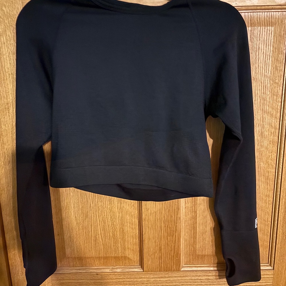 PINK Victoria's Secret Black Long Sleeve Top